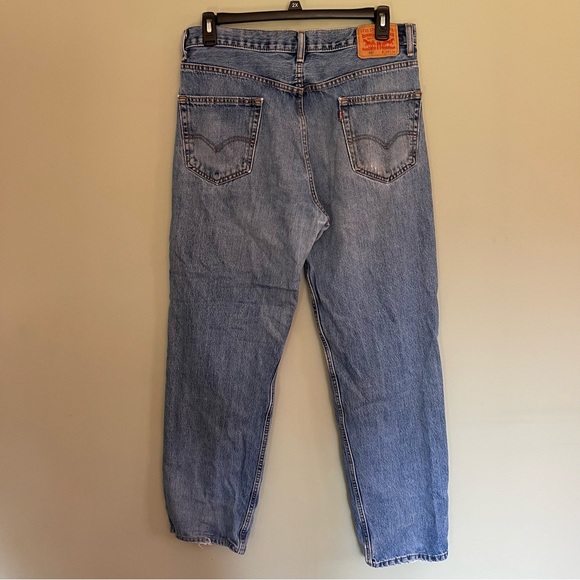 Levi’s 550 Mens Tapered Relaxed Fit Distressed Stone Wash Jeans Size 36x34 - Picture 8 of 10